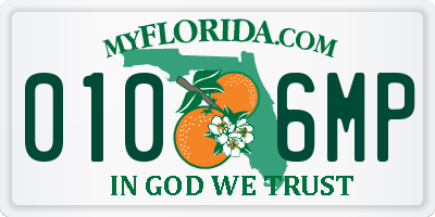 FL license plate 0106MP