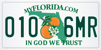 FL license plate 0106MR