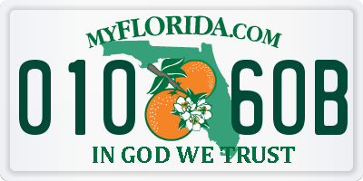 FL license plate 0106OB