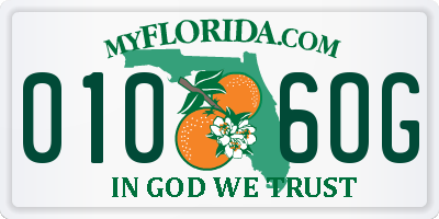 FL license plate 0106OG