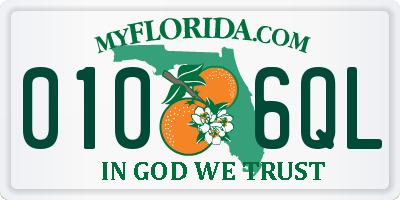 FL license plate 0106QL