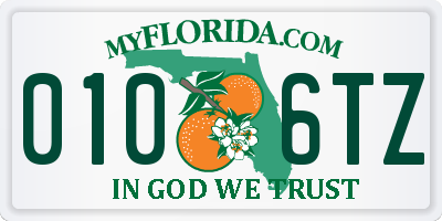 FL license plate 0106TZ