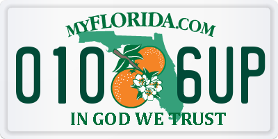 FL license plate 0106UP