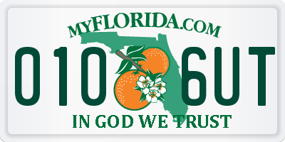 FL license plate 0106UT