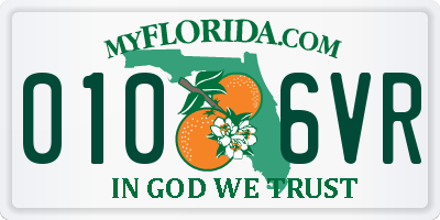 FL license plate 0106VR