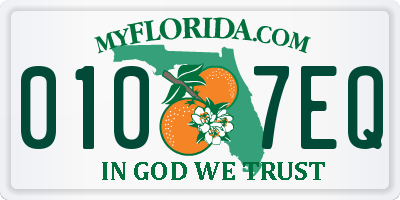 FL license plate 0107EQ