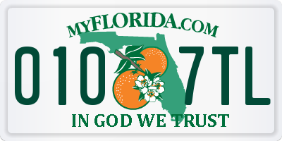 FL license plate 0107TL