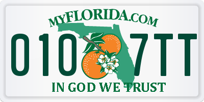 FL license plate 0107TT