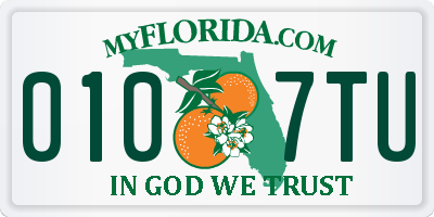 FL license plate 0107TU