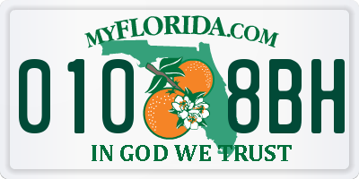 FL license plate 0108BH