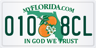 FL license plate 0108CL