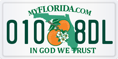 FL license plate 0108DL