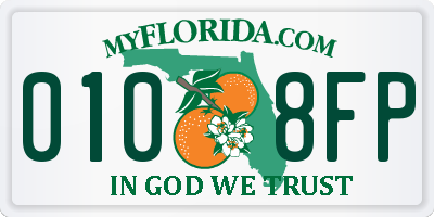 FL license plate 0108FP