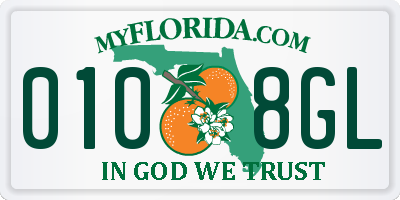 FL license plate 0108GL