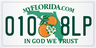FL license plate 0108LP