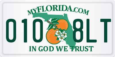 FL license plate 0108LT