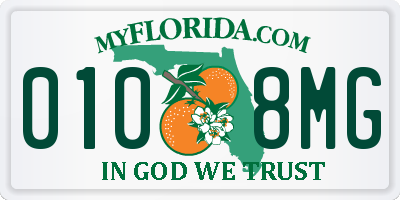 FL license plate 0108MG