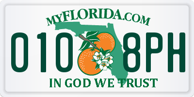 FL license plate 0108PH