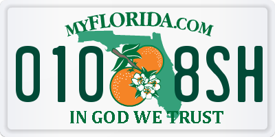 FL license plate 0108SH