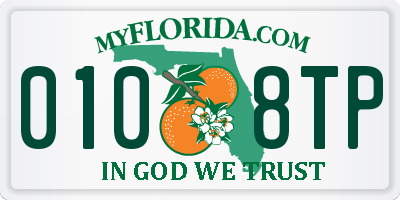 FL license plate 0108TP