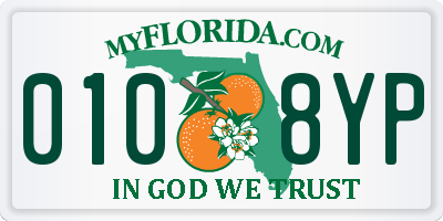 FL license plate 0108YP