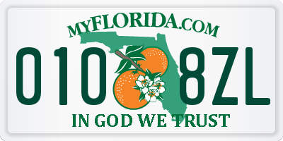FL license plate 0108ZL
