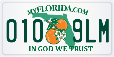 FL license plate 0109LM