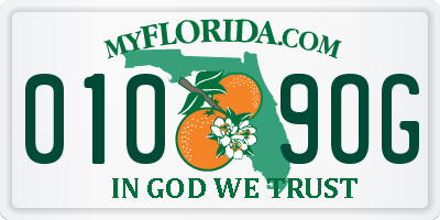 FL license plate 0109OG