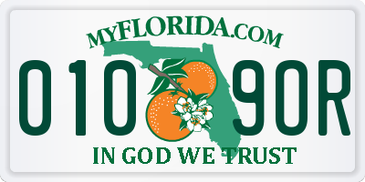 FL license plate 0109OR