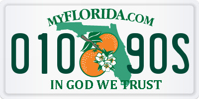 FL license plate 0109OS