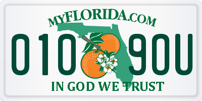 FL license plate 0109OU