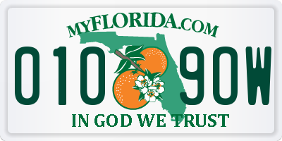 FL license plate 0109OW
