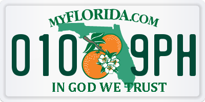 FL license plate 0109PH