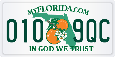 FL license plate 0109QC