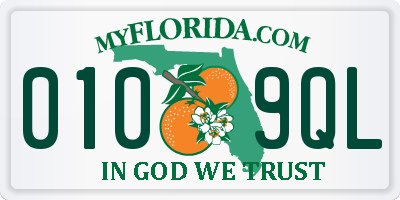 FL license plate 0109QL