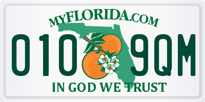 FL license plate 0109QM