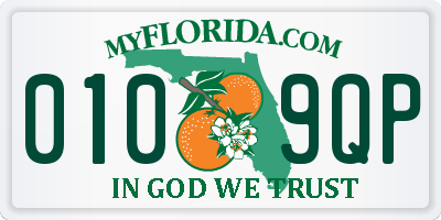 FL license plate 0109QP