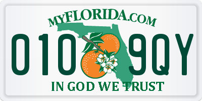 FL license plate 0109QY
