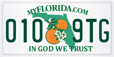 FL license plate 0109TG