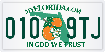 FL license plate 0109TJ
