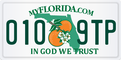 FL license plate 0109TP