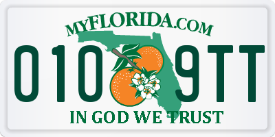 FL license plate 0109TT