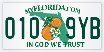 FL license plate 0109YB