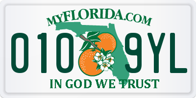 FL license plate 0109YL