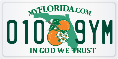 FL license plate 0109YM