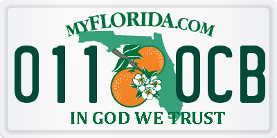 FL license plate 0110CB