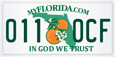 FL license plate 0110CF