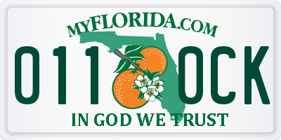 FL license plate 0110CK