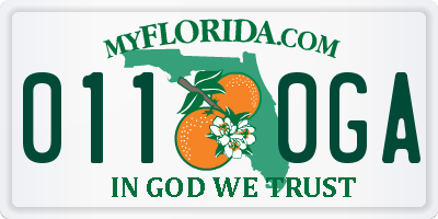 FL license plate 0110GA