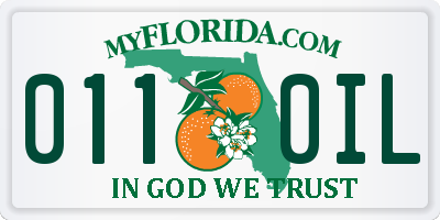 FL license plate 0110IL